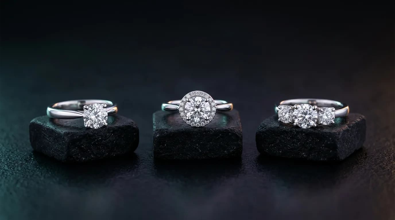Round brilliant moissanite stone