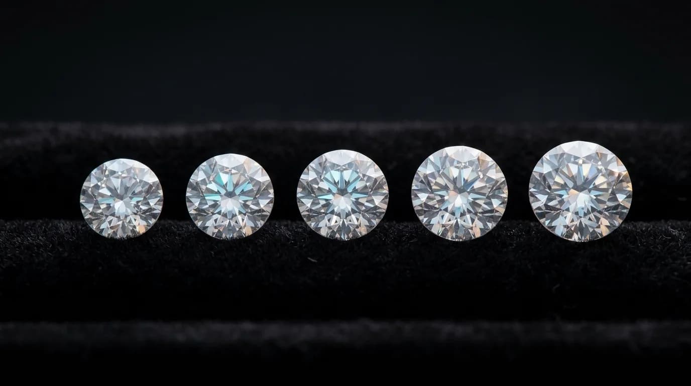 Round brilliant moissanite stone