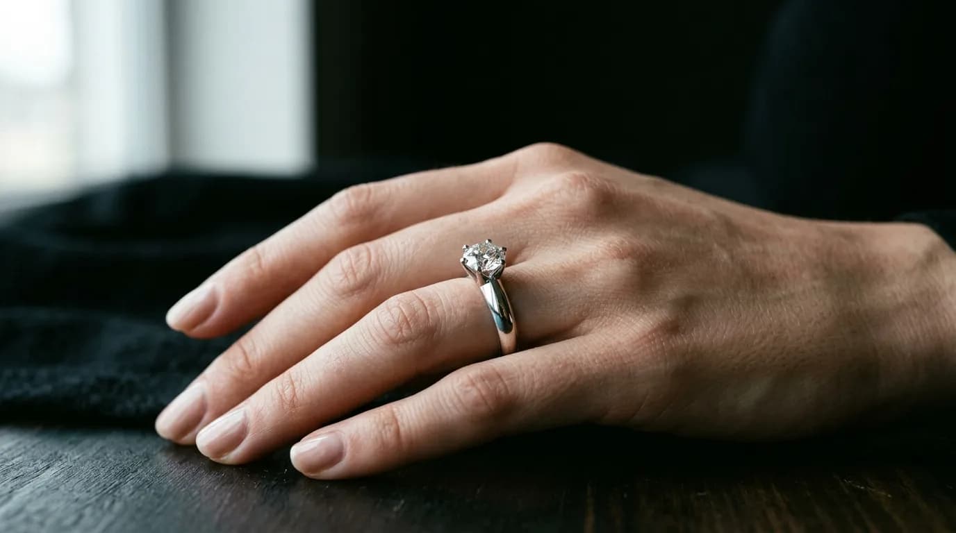 Round brilliant moissanite stone