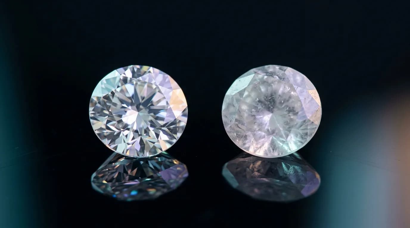 Round brilliant moissanite stone
