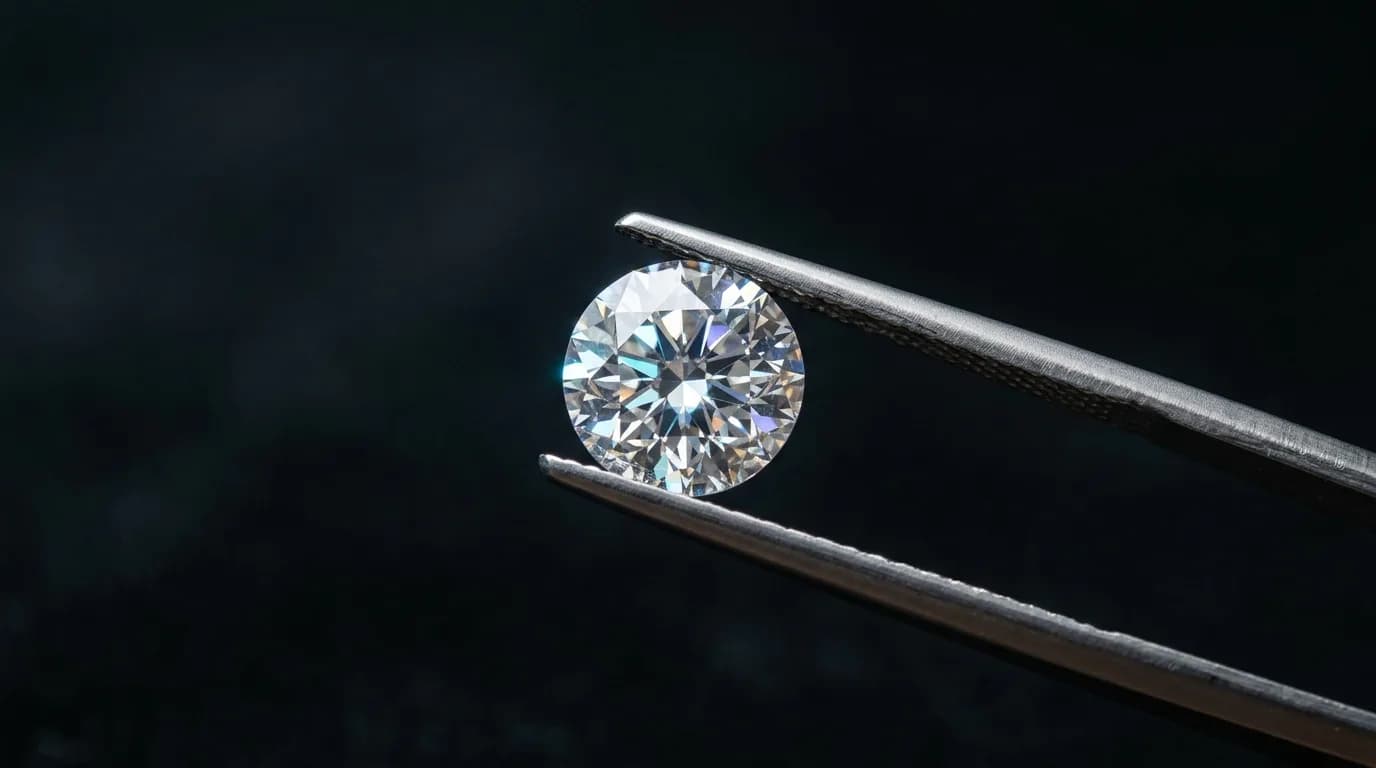 Round brilliant moissanite stone