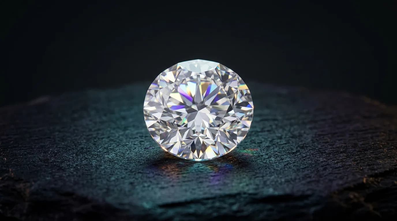 Round brilliant moissanite stone