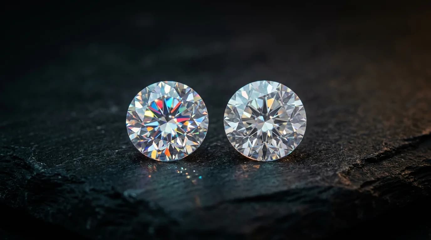 Round brilliant moissanite stone